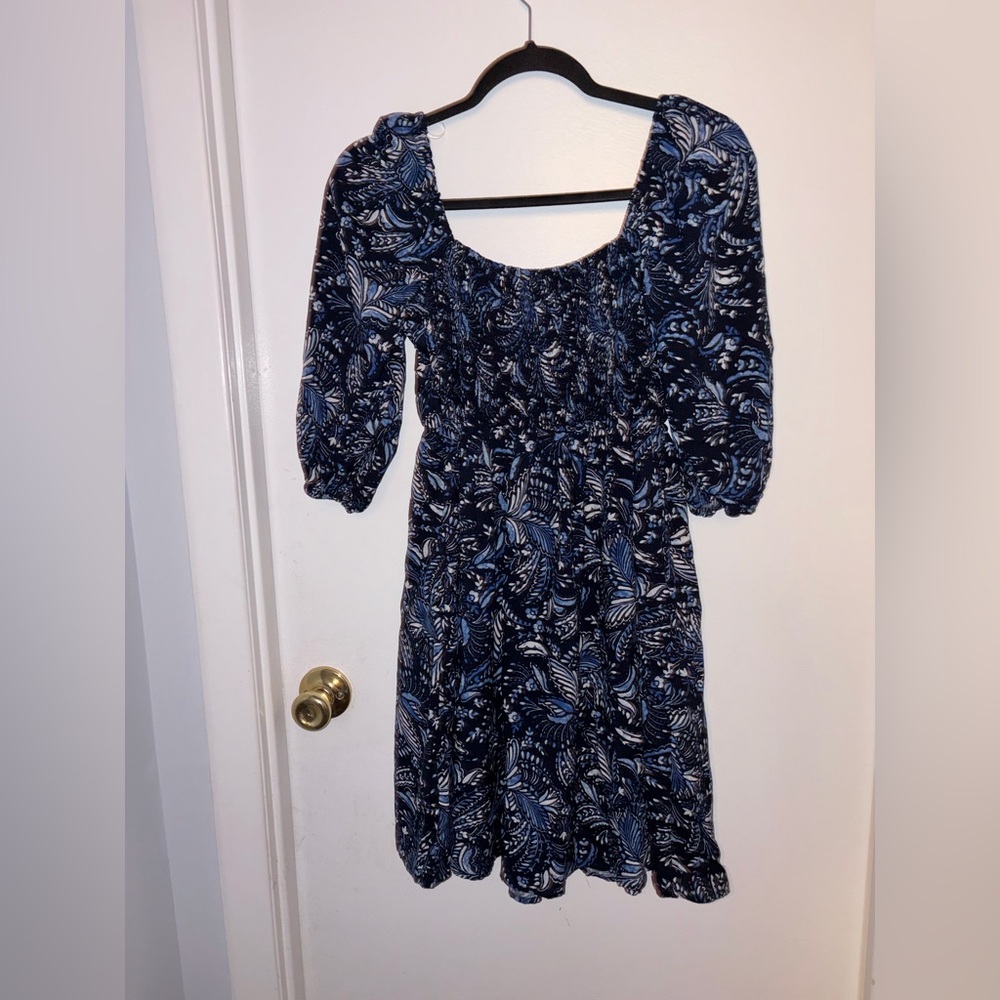 ASU WISH | Women’s Medium | New | NWT | Off Shoulder | Blue | Floral | Dainty - Picture 11 of 15
